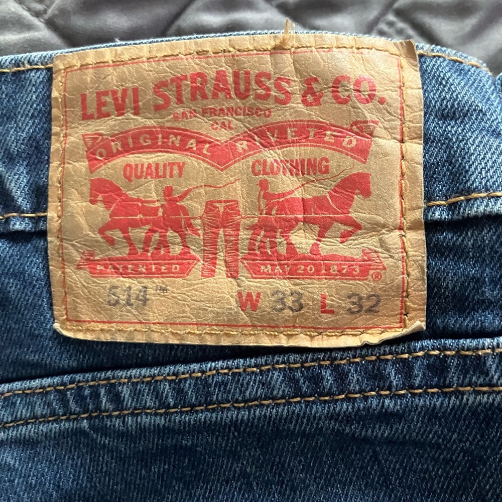 Levi's Dark Blue Straight Jeans